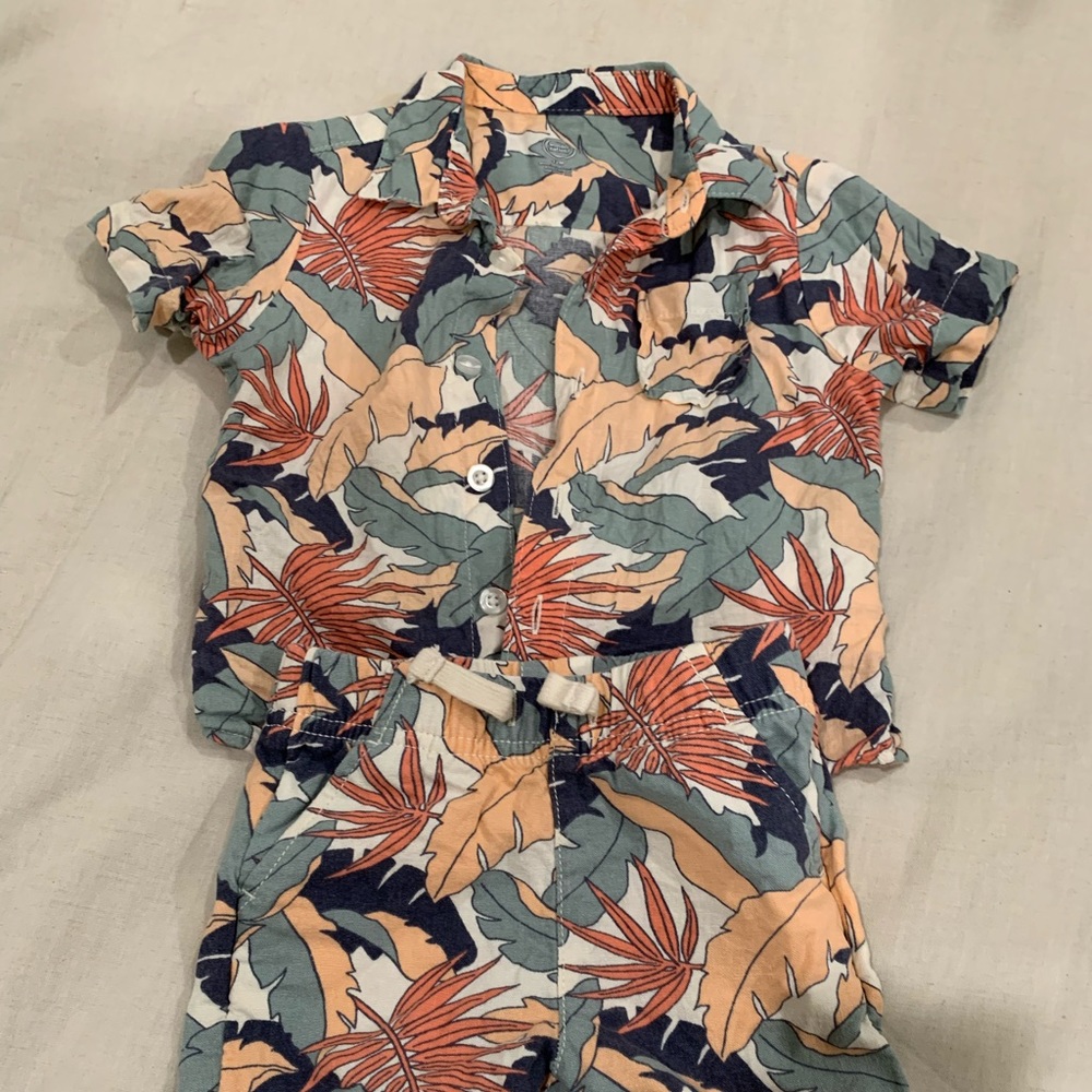 Spring/summer linen/rayon set